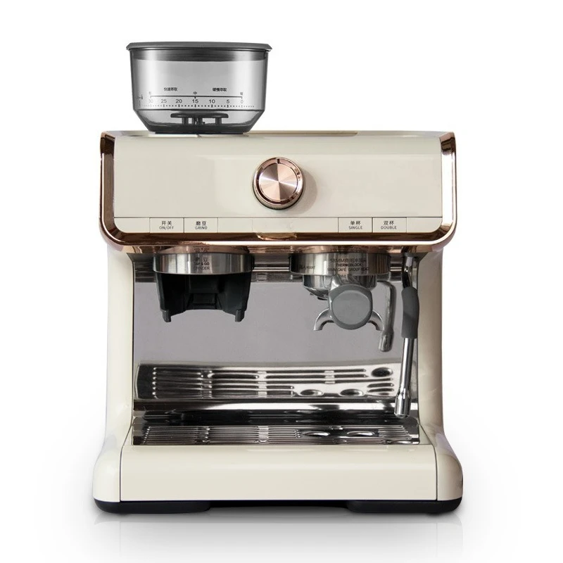 

Coffee machine, household small Italian commercial semi-automatic grinding integrated milk