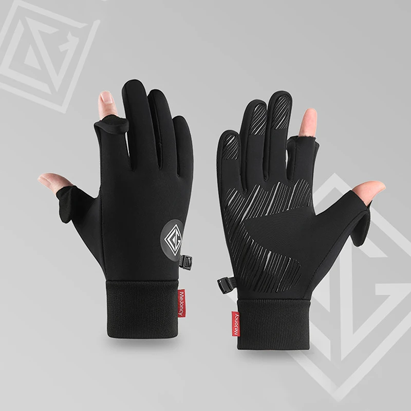 Winter Warm Touch Screen Gloves Outdoor Windproof Waterproof Cold-proof Gloves Men Driving Cycling Fishing Ski Gloves