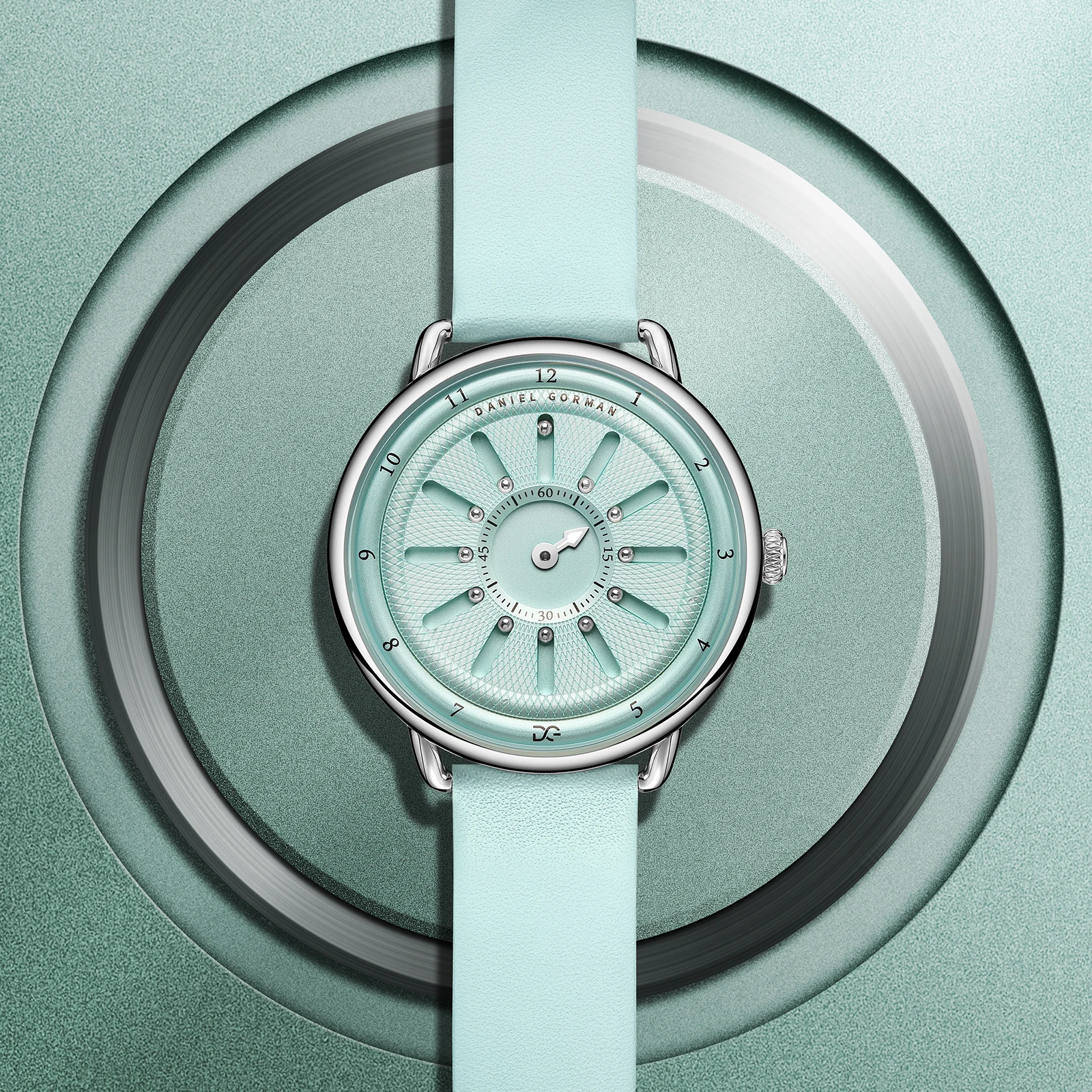 Magnetic Bead Analog Watch - Genuine Leather Strap and Unique Pointer Design, Unisex Magnetic Watches Magnetic Women'Watch