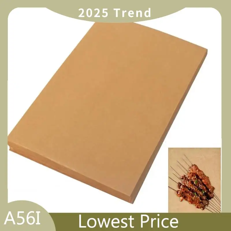 ABDD Parchment Paper Non-Stick Baking Sheets 100 Piece Pre-Cut Baking Parchment For Food Basket Air Fryer Bread Liners