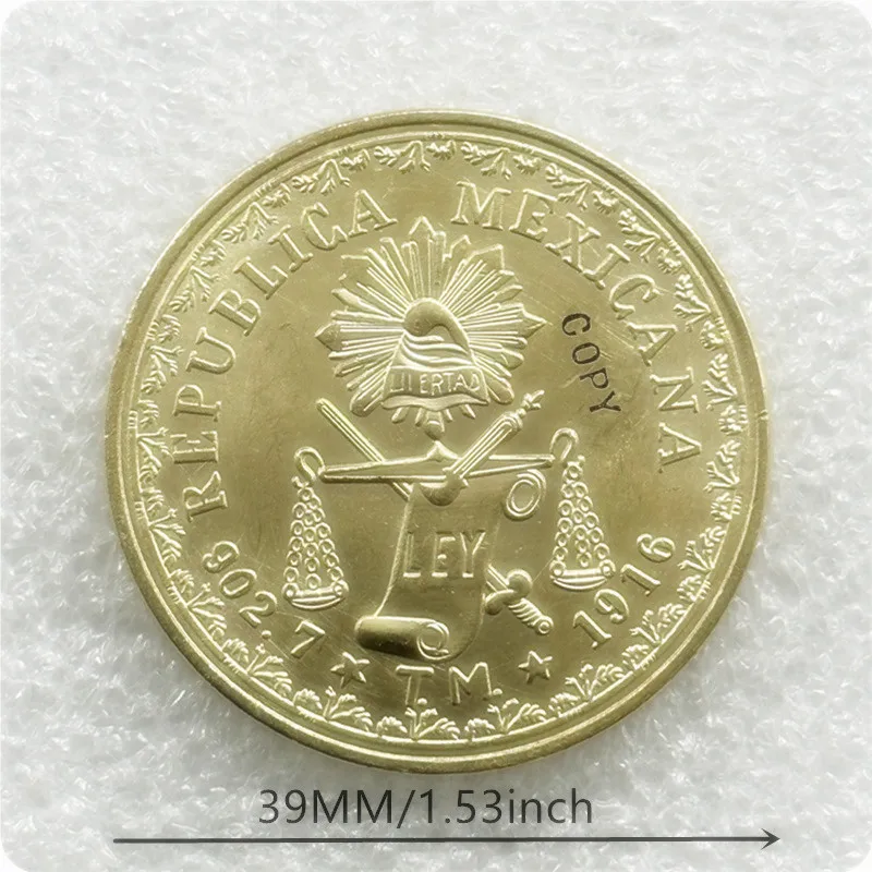 Copia de moneda del Estado de México de Oaxaca 60 Pesos ( Gobierno Provisional) 1916