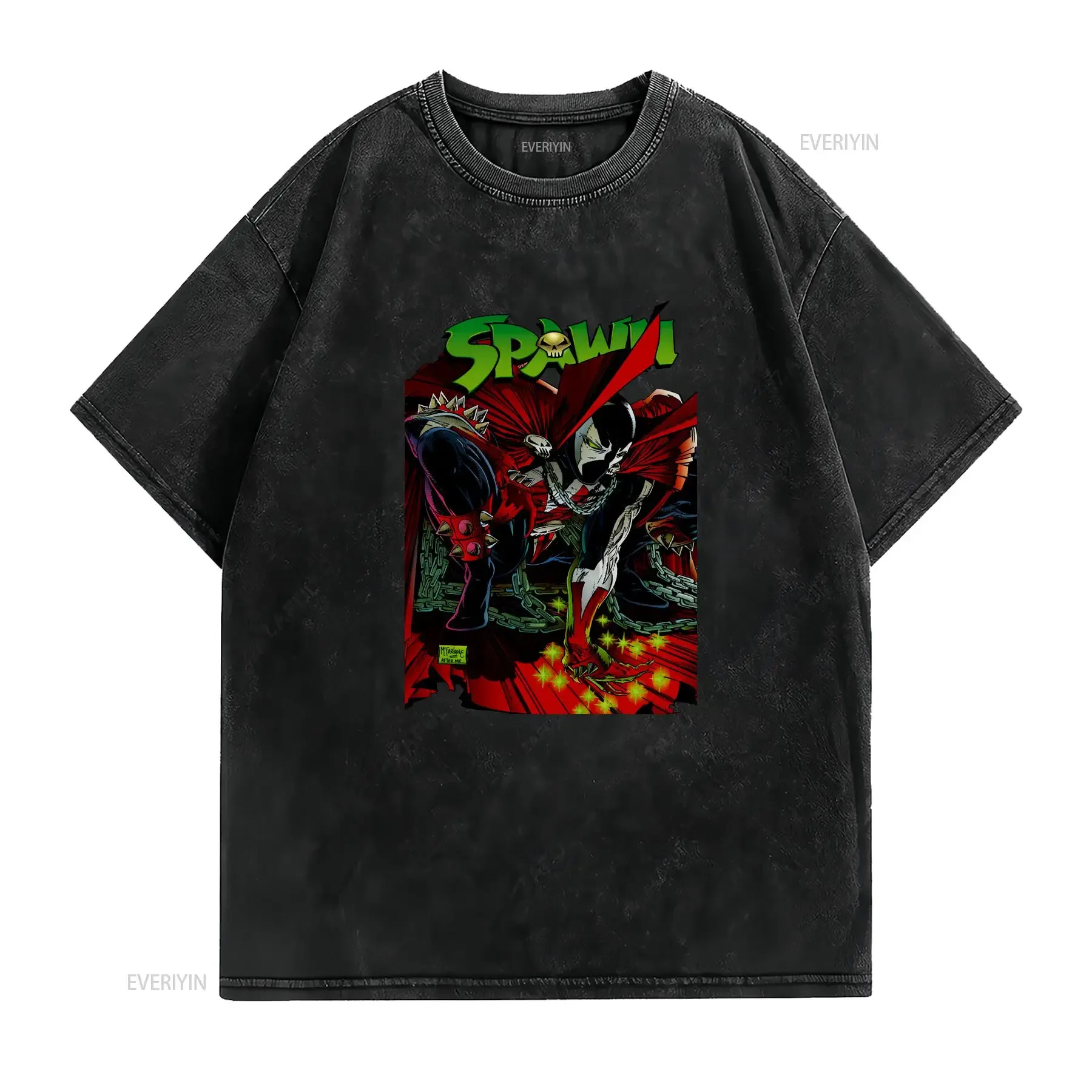 Spawn Movie short sleeve T shirt basic style Adult Reprint tee vintage Washed Soft Slightly designer clothes