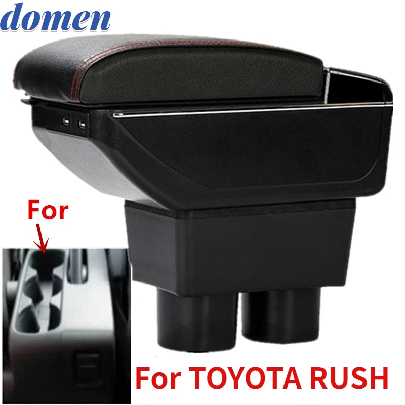 

For TOYOTA RUSH Armrest Box For TOYOTA RUSH Car Armrest Central Storage box Interior with USB Charging Retrofit Car accessories