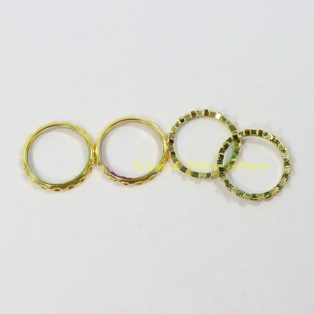 10 قطعة ل PS5 كروم تصفيح لهجة Thumbstick الروك خواتم ل بلاي ستيشن 5 تحكم لعبة الملحقات #4