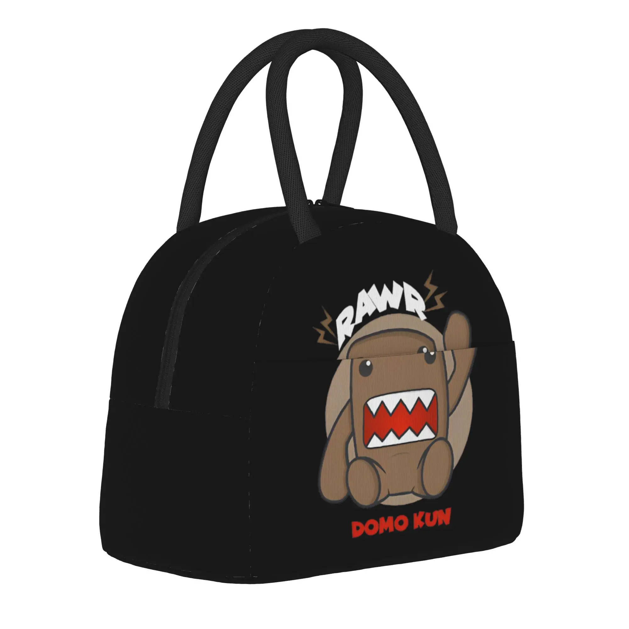 Domo Kun Rawr Insulated Lunch Bags Portable Animation Cartoon  Meal Container Thermal Bag Tote Lunch Box School  Travel Girl Boy
