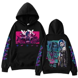 Hot Anime Jinx-Arcane Hoodie Harajuku Hip Hop Pullover Tops Beliebte Musik Sweatshirt Fans Geschenk