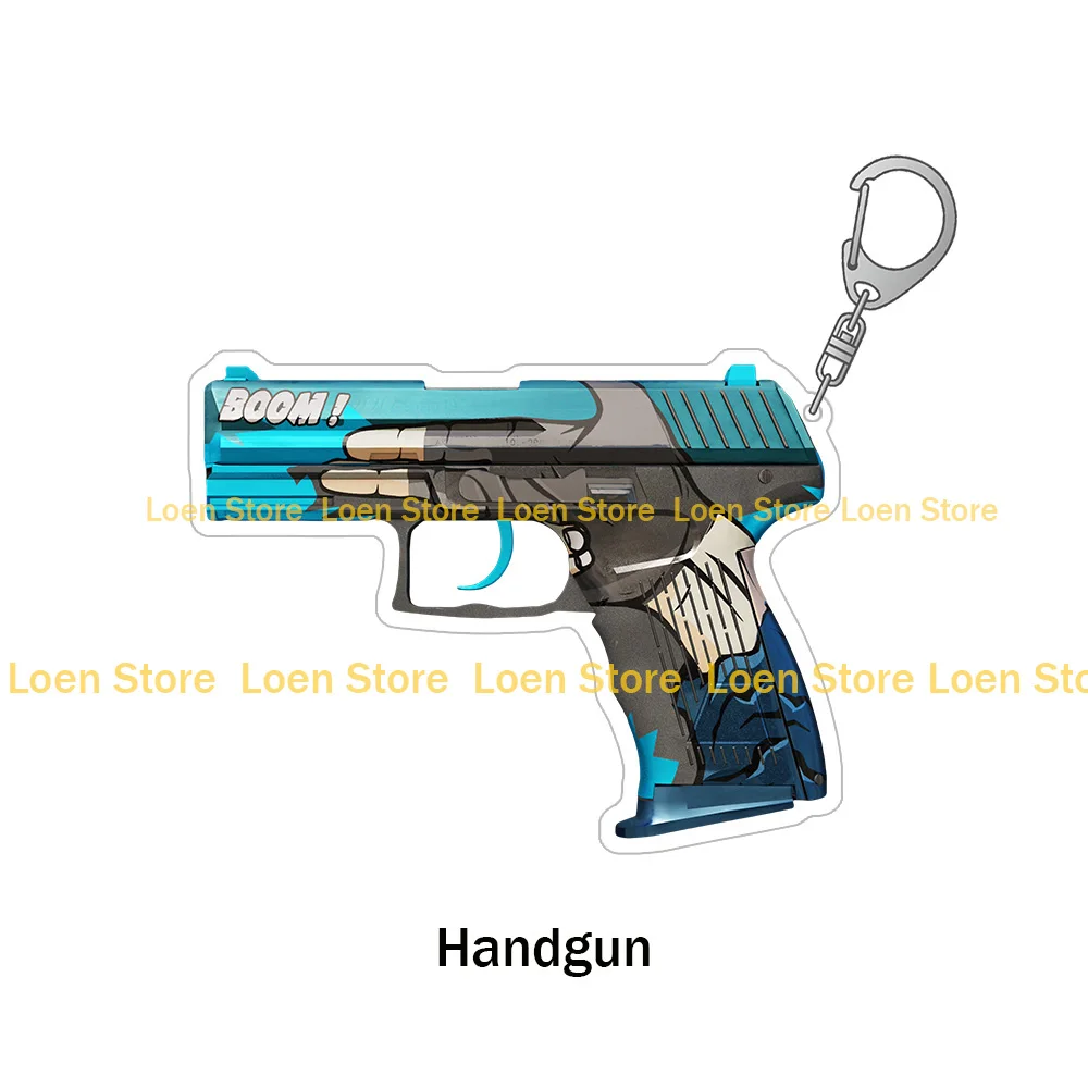 Loen Store CS2 GO Pistols P2000 Game weapon official Skins Wicked Sick Silver Imperial Dragon Acrylic keychain Bag pendant  gift