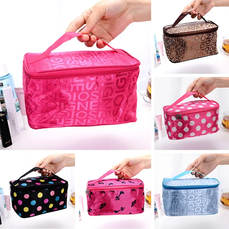 (1pc) Yuxuan Handheld Letter Makeup Bag Small Large Capacity Travel Waterproof Storage Bag Washing and Sorting Bag