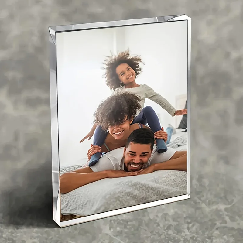 1PC Customizable Photo Acrylic Artwork Personalized Gift for Family Mom Friends - Perfect for Birthday Anniversary Wedding image 3