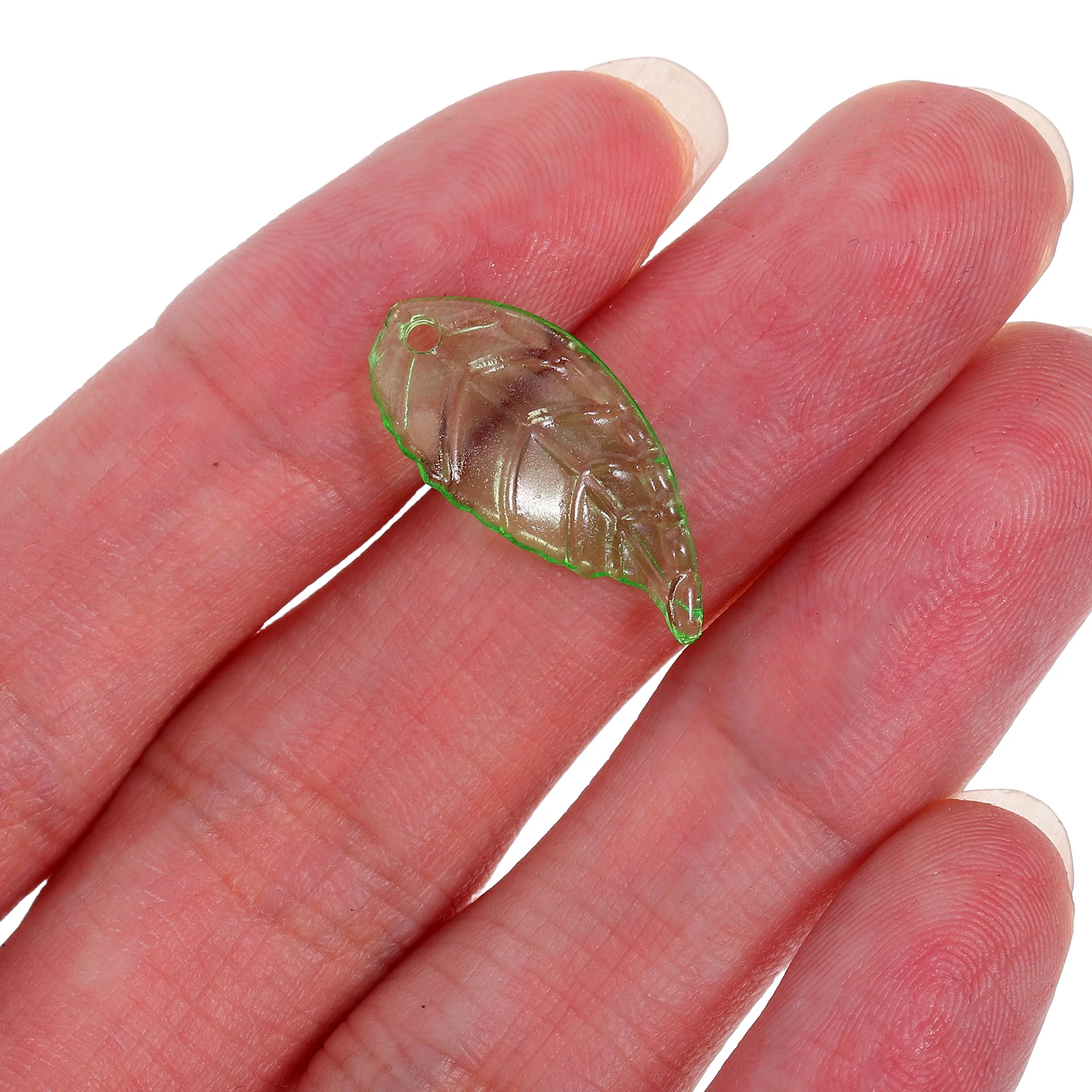 

200 г 10X22 мм акриловые бусины в виде листьев, прозрачные пластиковые цветочные элементы для изготовления ювелирных изделий своими руками, ремесленные проекты, ремесла