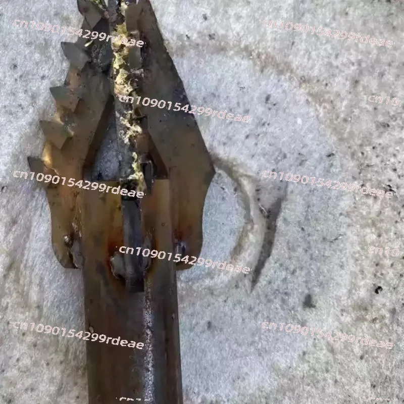 

Water Well Drill Bit Super Hard Alloy Rock Drill for Electric Rig, 1-Inch Drill Pipe, Tri-Wing Bit for Ground Drilling