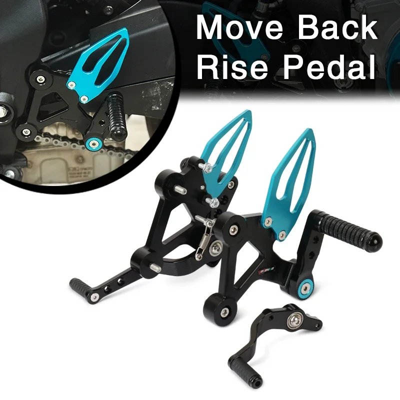 

Motorcycle Accessories CNC Adjustable Rear Set Rearsets Footpeg Footrest Foot Rest For 675SR-R 675SRR 675 SR 675SR 2024 2025