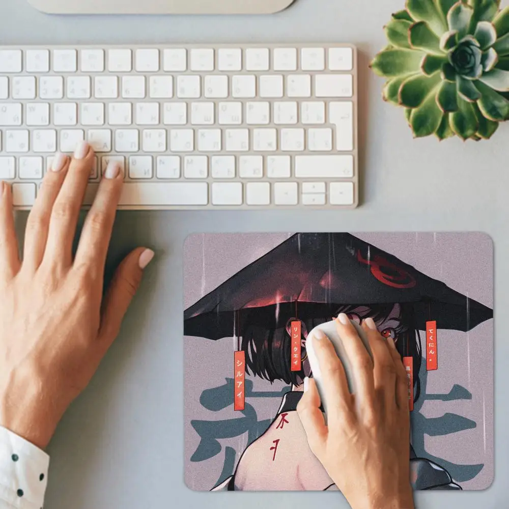 أنيمي اليابانية فتاة ماوس ألعاب الكمبيوتر ماوس حصيرة 45x40 التوازن E-الرياضة ماوس لعبة المهنية عدم الانزلاق مكتب للحاسوب شخصي حصيرة