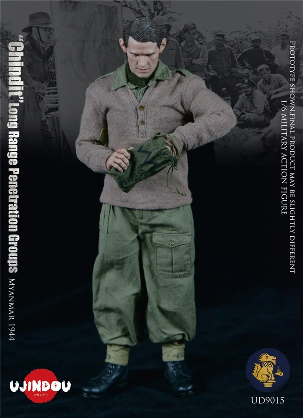 1/6 ujindou ud9015 wwii série o britânico chindit longo alcance penetração grupos mianmar 1944 conjunto completo figuras de ação para os fãs