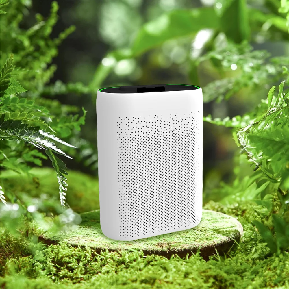 

Portable Smart Home Electric Air Purifier with White Noise for Baby Use Features HEPA Filter Negative Ion Air Ionizer