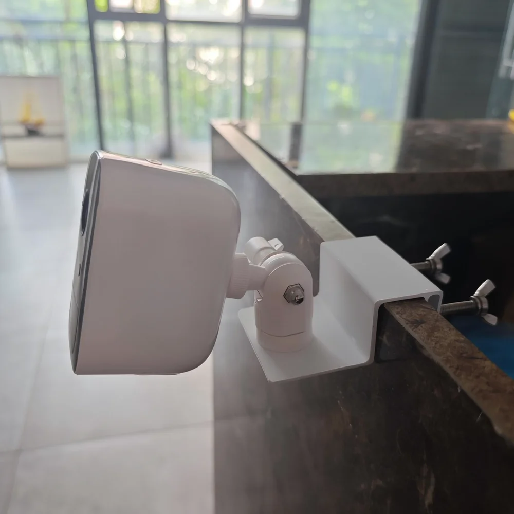 Heavy Duty Gutter Mount For Security Camera Solar Panel Aluminum Alloy Easy Install Outdoor Surveillance Device Support
