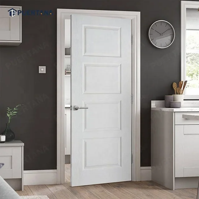 

American modern style Acrylic interior door polymer door panel interior solid wood house door