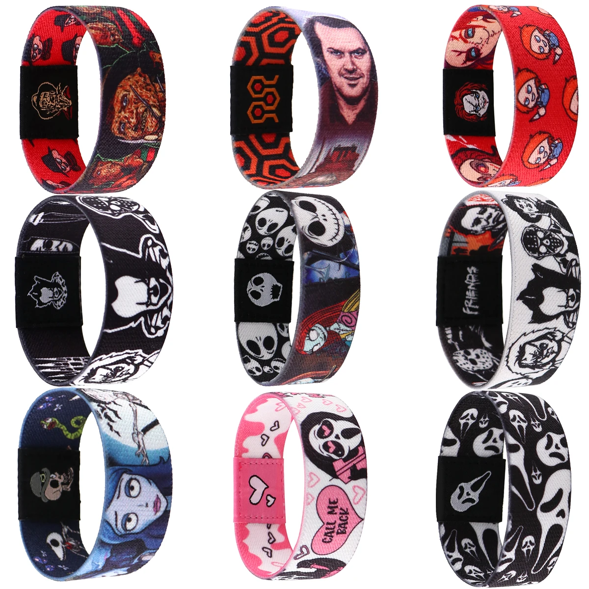 The Nightmare Before Christmas Bracelet For Women Horror Wristband Bracelets Bangles Jewelry Halloween Accessories Party Gifts