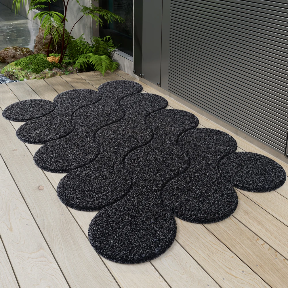 Outdoor Door Mats,Indoor Welcome Shoe Mat,Non-Slip Water Absorption Rubber Entry Mat,Dirt Resistant Floor Mat,Decorative Rug