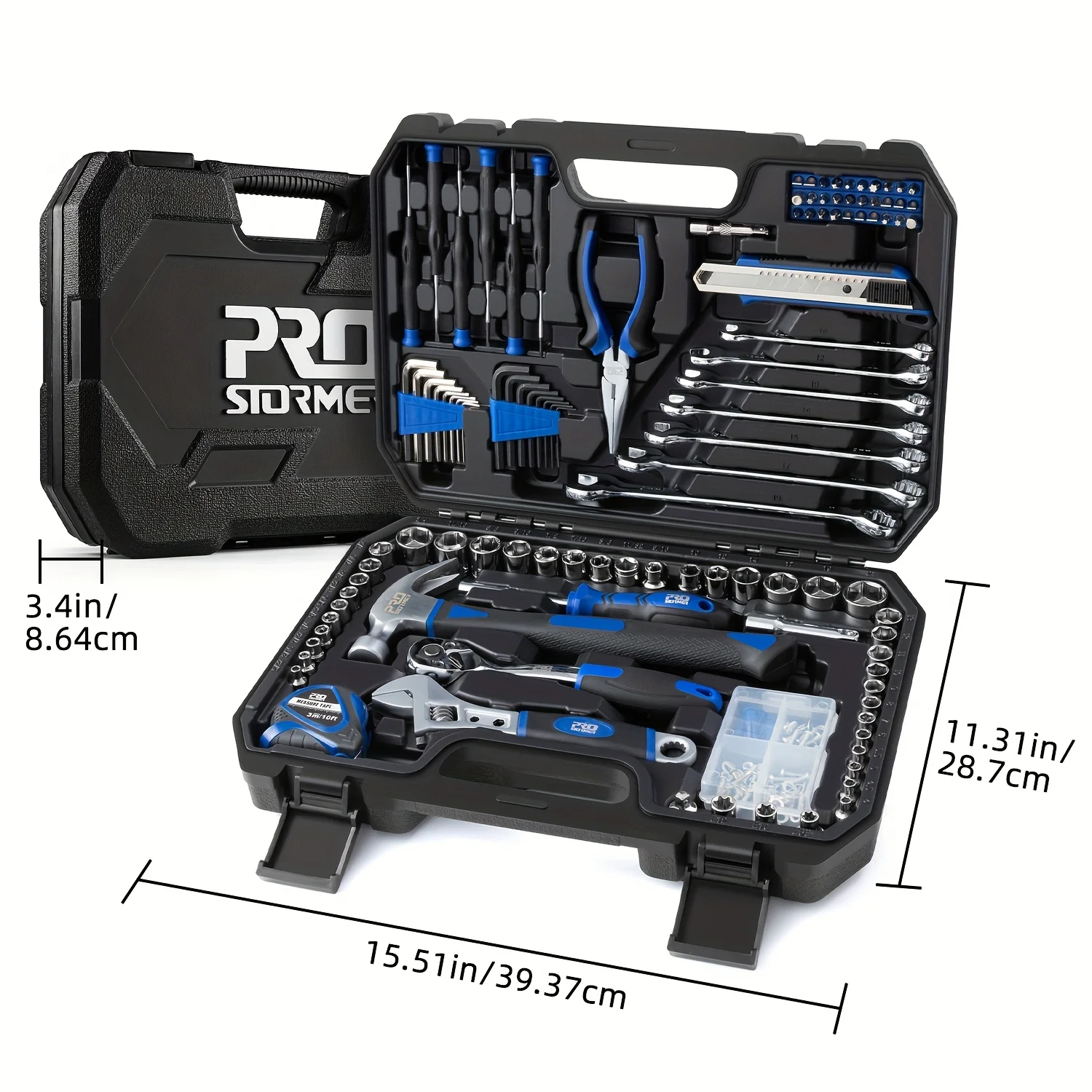 200 PCS Ratchet Wrench Hand Tools Set Combination Socket Adapter Kit Spanner Set General Household Wrench Set Tool