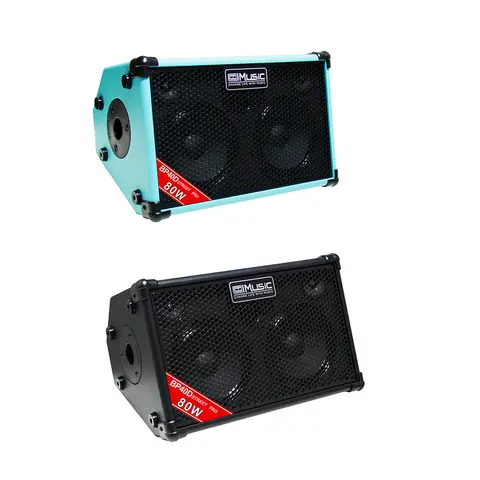 Coolmusic-BP40D 80W 음향 증폭기, 야외 공연 기타 스피커, AMP, 버스크 악기, 리버브 코러스 딜레이
