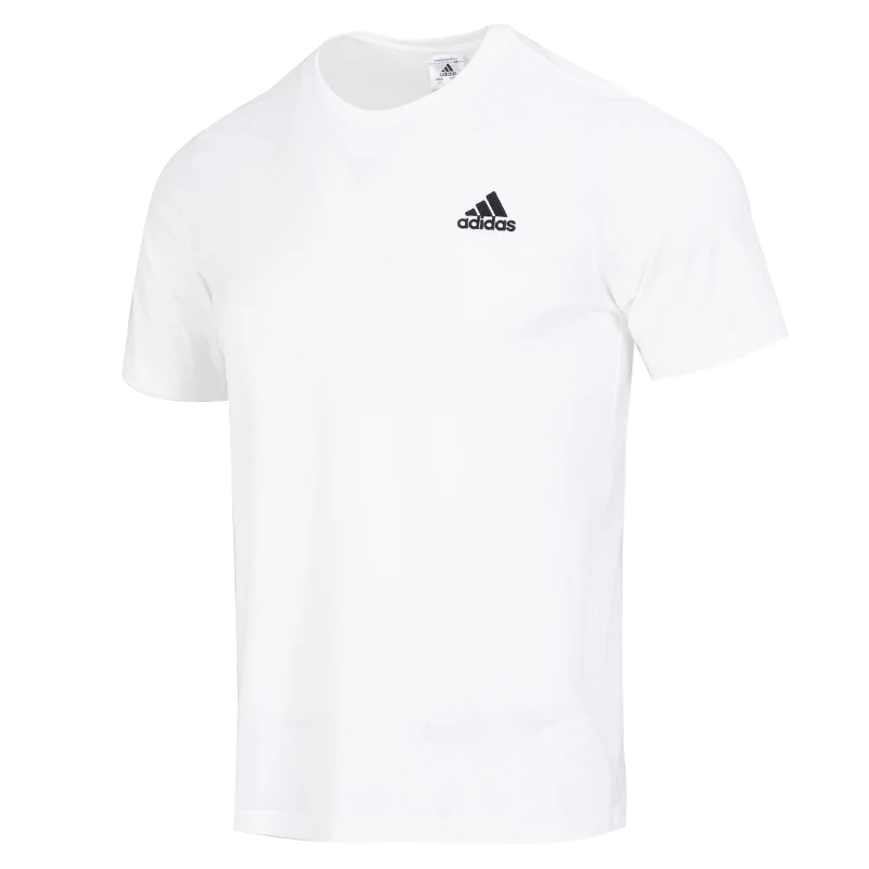 

Adidas Men's Short-Sleeved Casual Solid Color T-Shirt Fitness Training Sportswear Cotton Skin-Friendly Top Ic9286