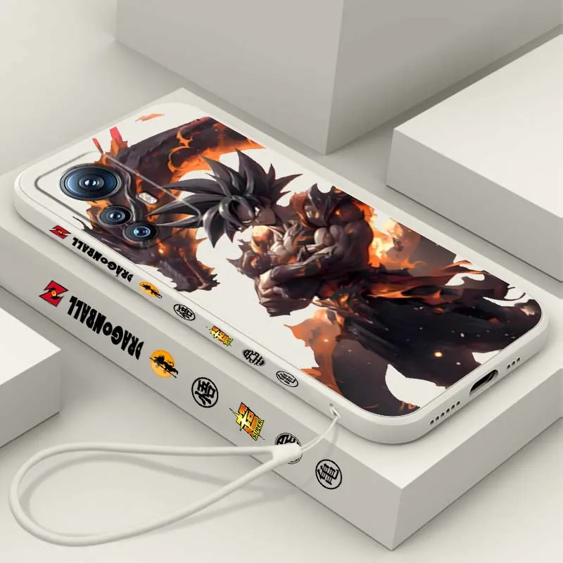 

Anime Cool D-Dragon Ball For Xiaomi Mi 15 14 13 13T 12 12T 12S 11 11i 11X Lite Pro Ultra 5G Liquid Left Rope Phone Case