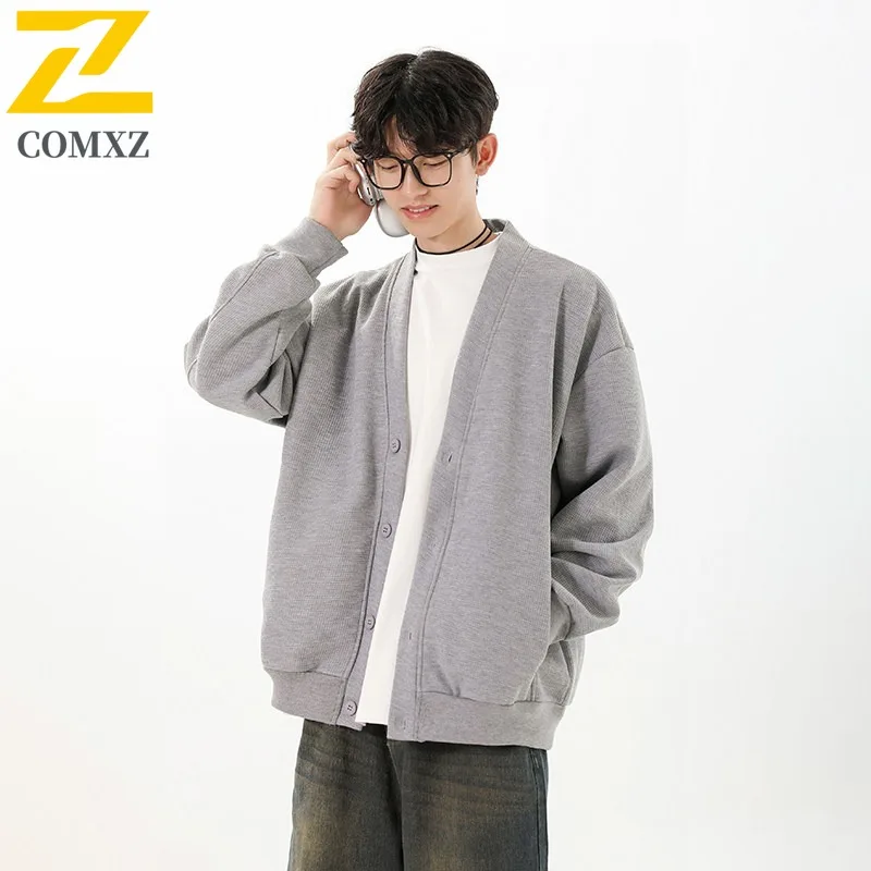 

COMXZ Brand Luxury Men Jacket Baseball Collar Design Hiking Lightweight Coat Casual Streetwear Style Windproof Autumn Garment