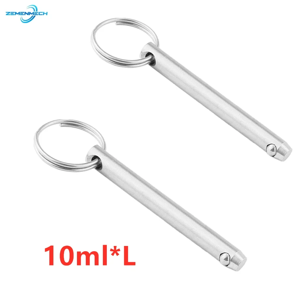 2PC 10mm Quick Release Ball Pin 316 Stainless Steel for Boat Bimini Top Deck Hinge Marine Hardware Boat Accessories Shipbuilding