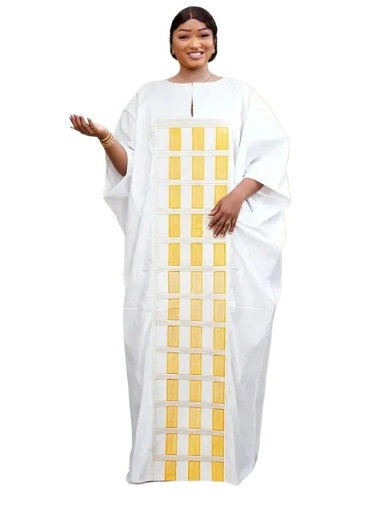 

2026 Plus Size African Clothes for Women Dashiki Traditional Bazin Embroidery Gown Outfits Wedding Evening Party Dresses