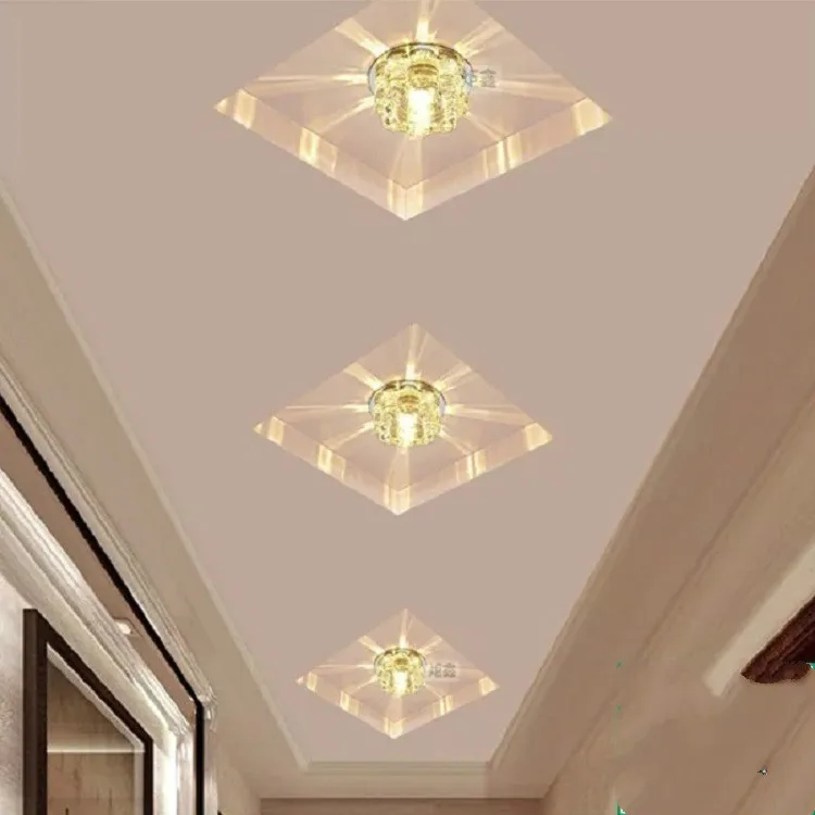 LED Recessed Spotlight Plum Blossom Downlight Restaurant Crystal Aisle Light Corridor Household Ceiling Light