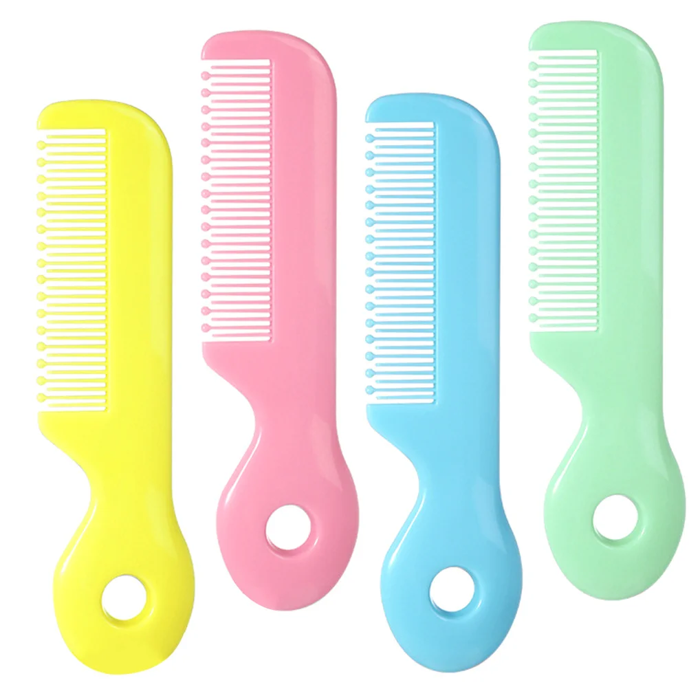 

4Pcs Infant Hair Comb Round Head Safety Design Baby Detangling Brush for Newborns Toddlers Gentle Scalp Massage Tool