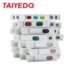 JD9 Din Rail Indicator Light 24V 220V AC/DC Track Type Signal Light Tri-color Dual Color Light Red, White, Blue, Green, Yellow