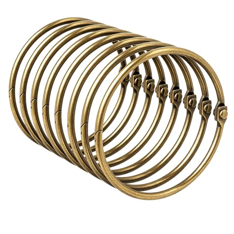 5/10Pcs  Shower Curtain Sliding Rings Stainless Steel Curtain Hooks Rustproof Round Rod Clips for Easy Bathroom Decoration