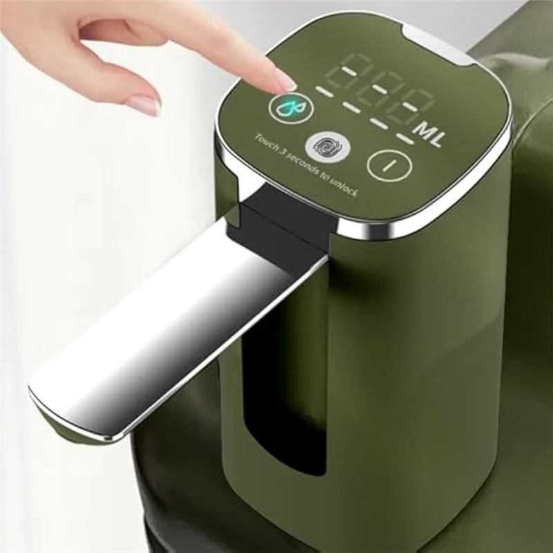 Able-bomba de água elétrica silenciosa automática-distribuidor de jarro de água recarregável dobrável para garrafa de 5 galões