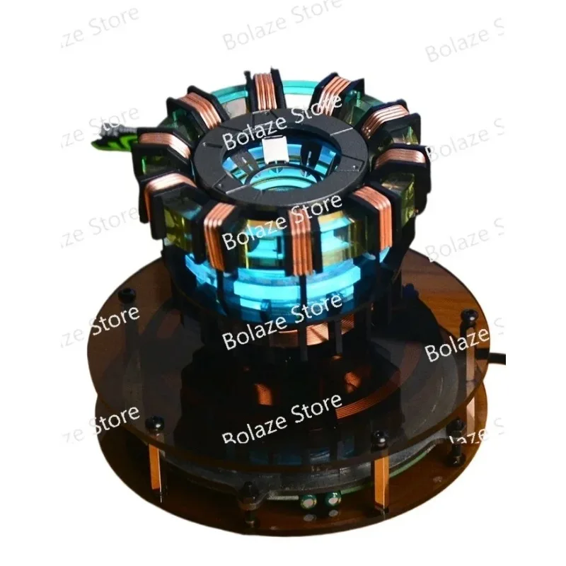Black technology boy birthday gift Magnetic levitation reactor figurine office desktop creative