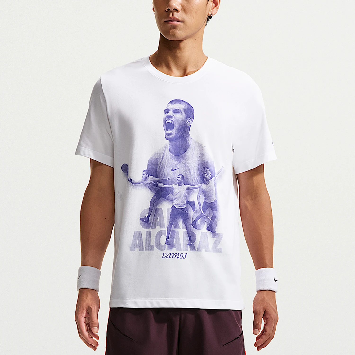 Nike genuine men's fashionable sports round neck pullover pattern short sleeved T-shirt IZ2728-100