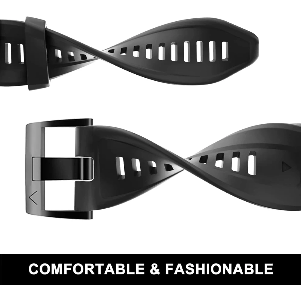 QuickFit 26 22 مللي متر حزام ساعة رياضي من السيليكون لـ Garmin Fenix 7 7X PRO 6 6X GPS 5 5X Plus 3 HR Epix Pro غريزة 2X حزام سوار #3