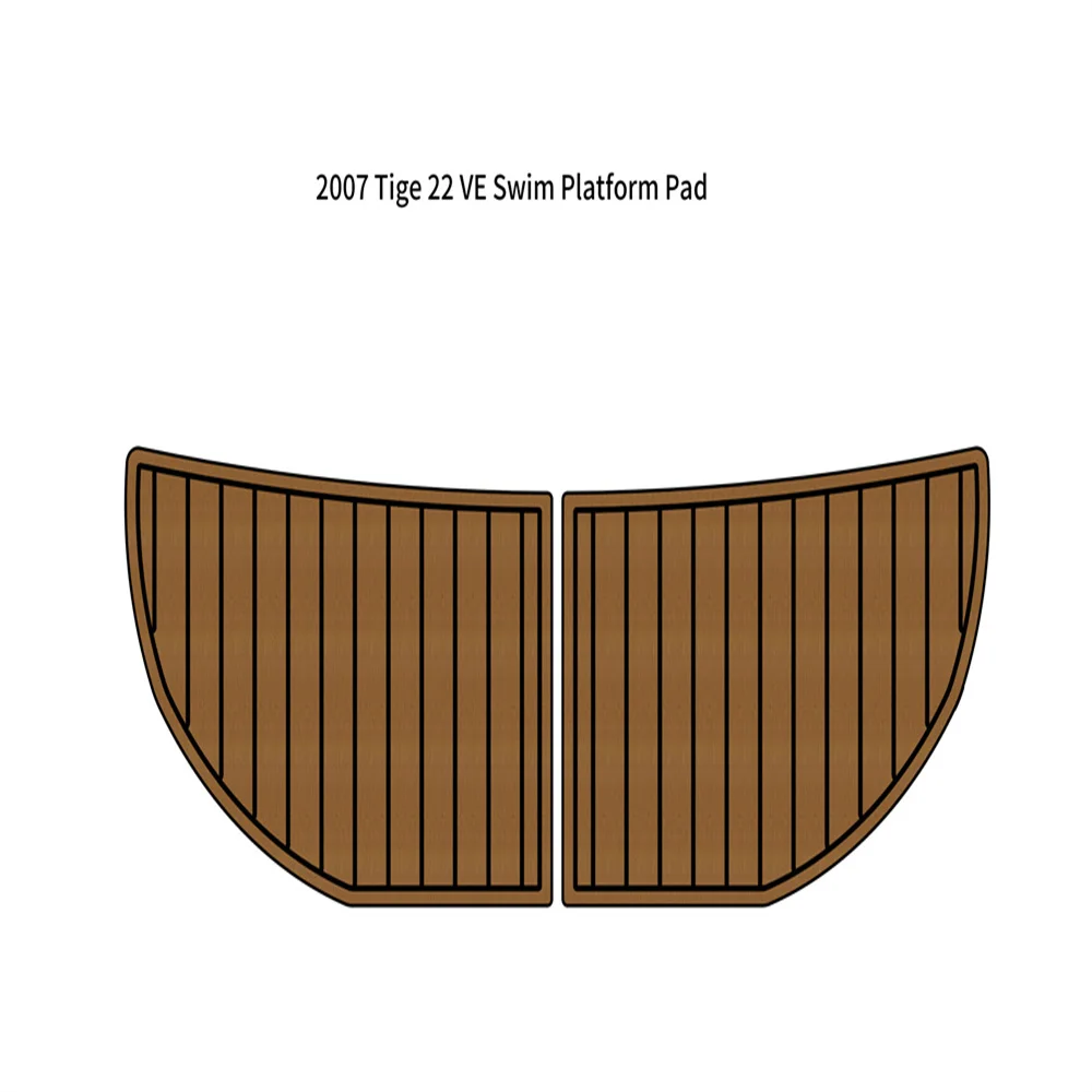 

Swim Platform Step Pad Boat EVA Foam Faux Teak Deck Floor Mat For 2007 Tige 22 VE