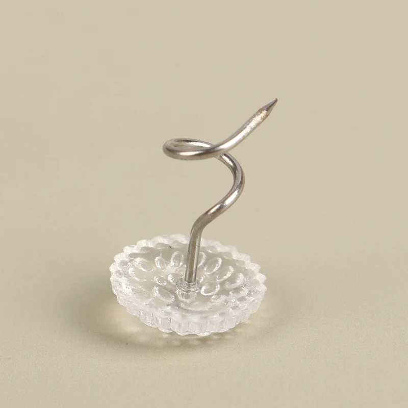 دبابيس ملتوية برؤوس شفافة لبطانيات المفروشات ، تزيين الأريكة ، دبابيس الأقمشة الفضفاضة البديلة ، قفل ثابت ، من من من من من #5