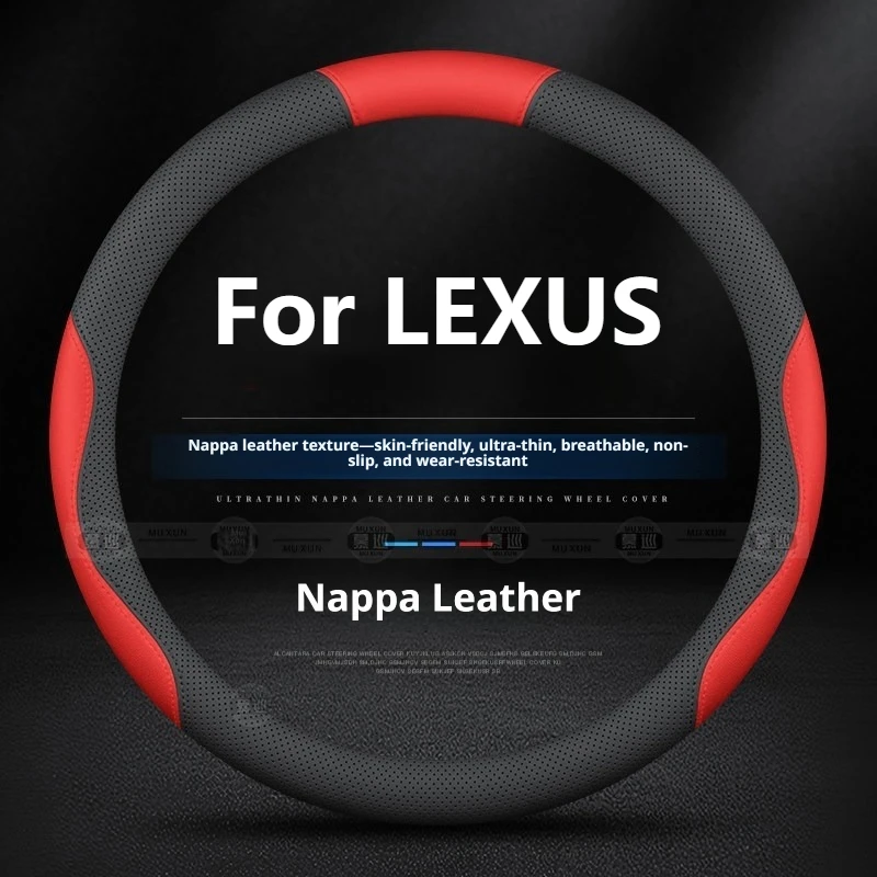 Luxury Car Steering Wheel Cover for Lexus Ls Es Es300h Rx NX Rx350 Rx500h Nx350h Nx450h Anti-slip Wear Resistant Car Accessories