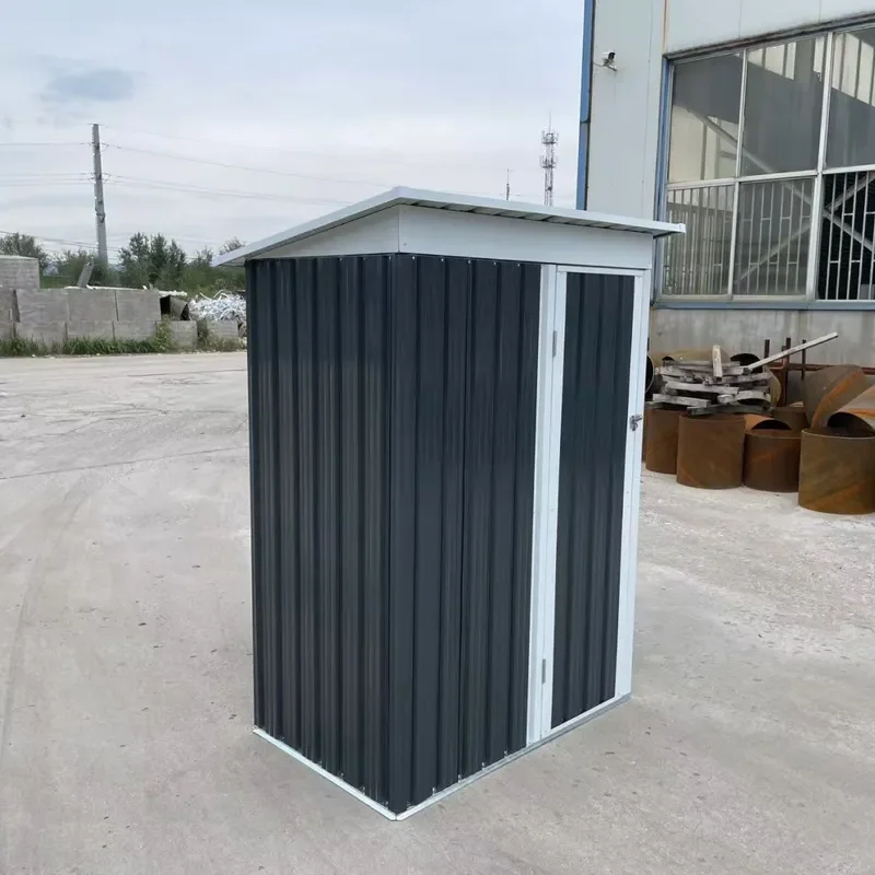 Galvanized Color Steel Plate Tool Shed for Outdoor Courtyard Garden Storage Complete Specifications Wholesale Available