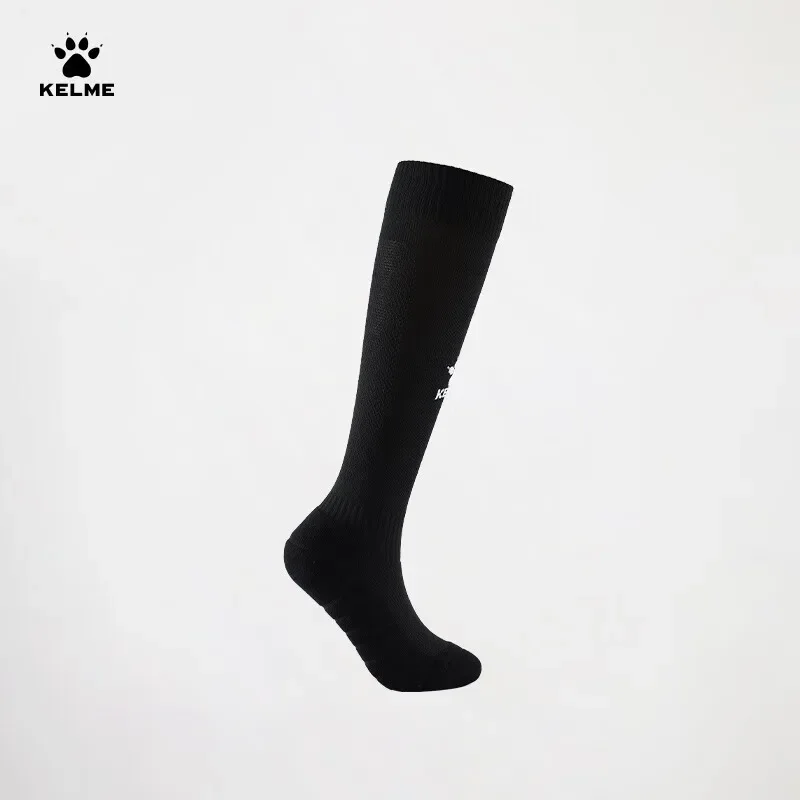 KELME Kids Football Socks long youth training knee thickened non-slip towel bottom high socks for medium sports