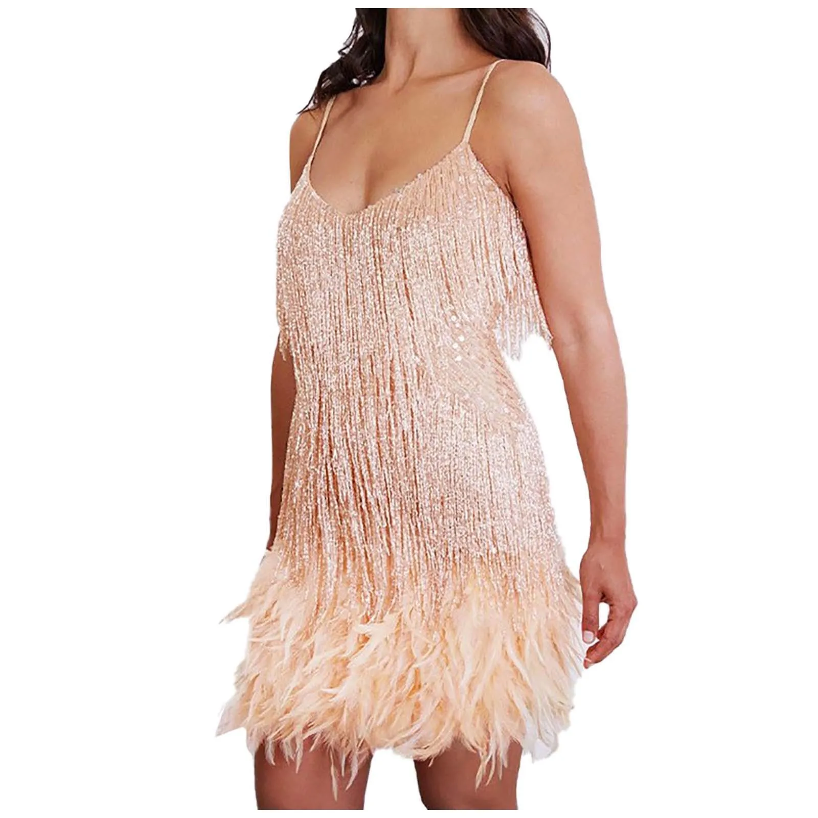 Robe de soirée rose à franges pour femmes, vêtements de luxe, pompon, tambour sexy, tenues de club, robe éducative, été, 2024