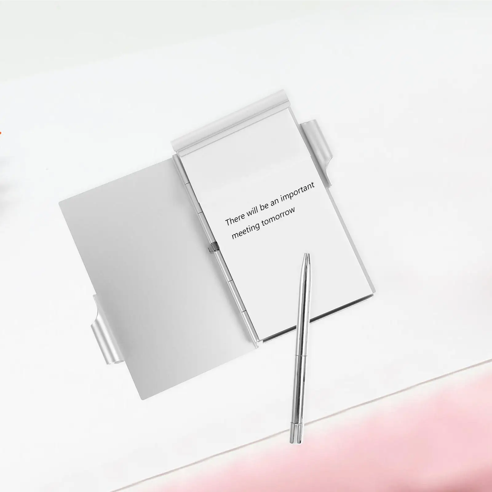 Multipurpose Creative Notebook Office Mini Pocket Spiral Metal Refillable Shell Memo Pads