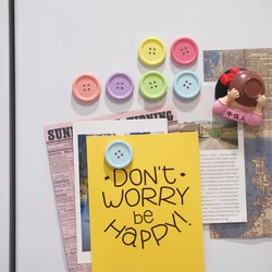 Candy Colored Buttons Fridge Magnet Photo Message Board Magnetic Home Decoration