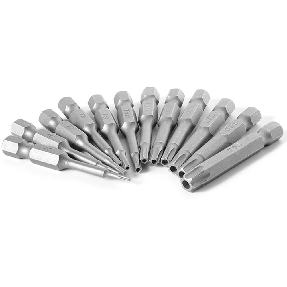 

12 Pcs Electric Screw Driver Head Hex Handle Batch Hollow Plum Screwdriver Bit First