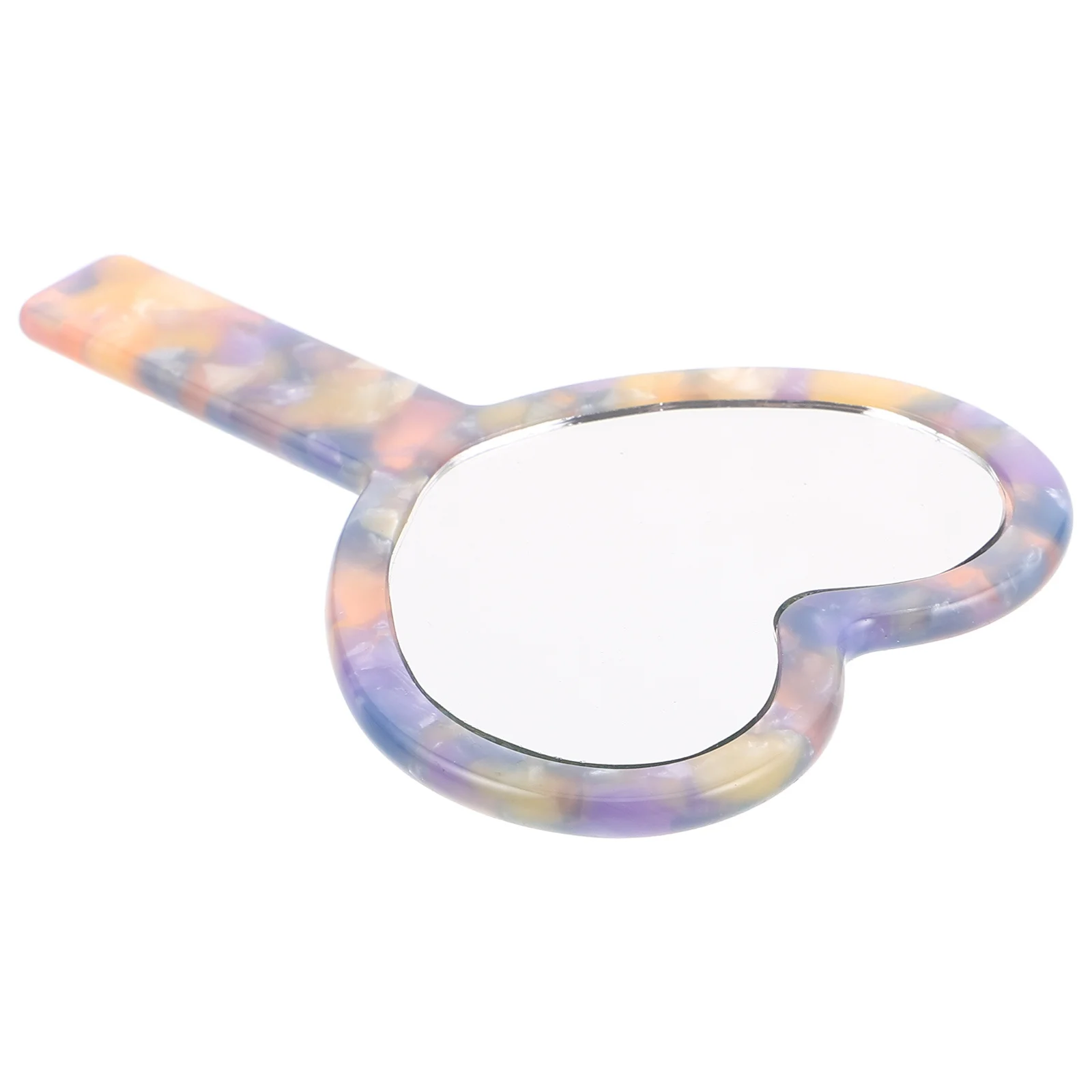 

Heart Shaped Acetate Compact Mirror Small Portable Travel Makeup Handheld Cute Mirror Hand Mirrors Hand Mirrors