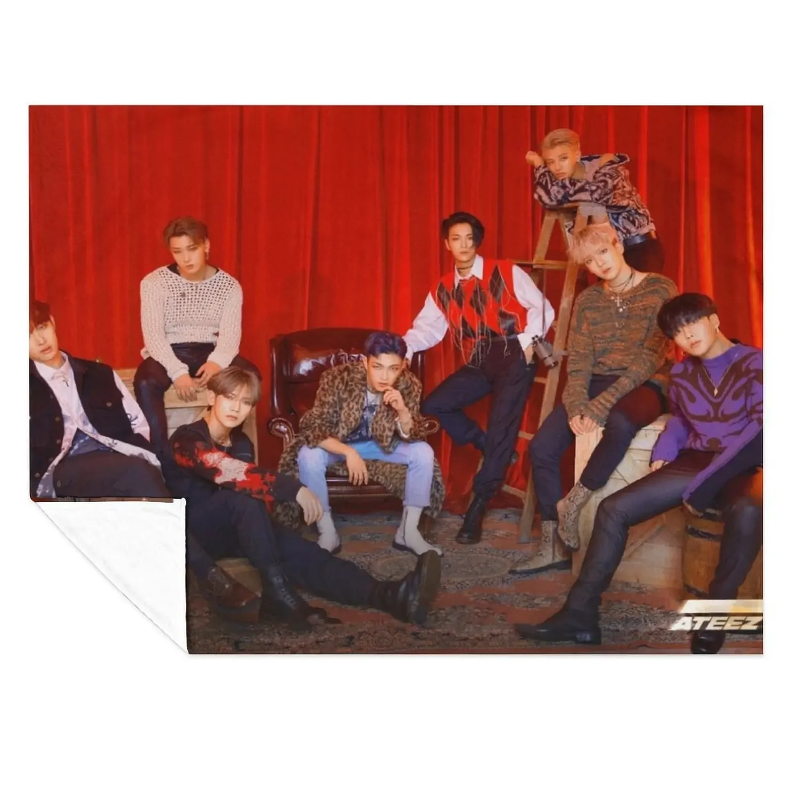 

ATEEZ WONDERLAND Throw Blanket Tourist Kid'S Heavy Beautifuls Blankets