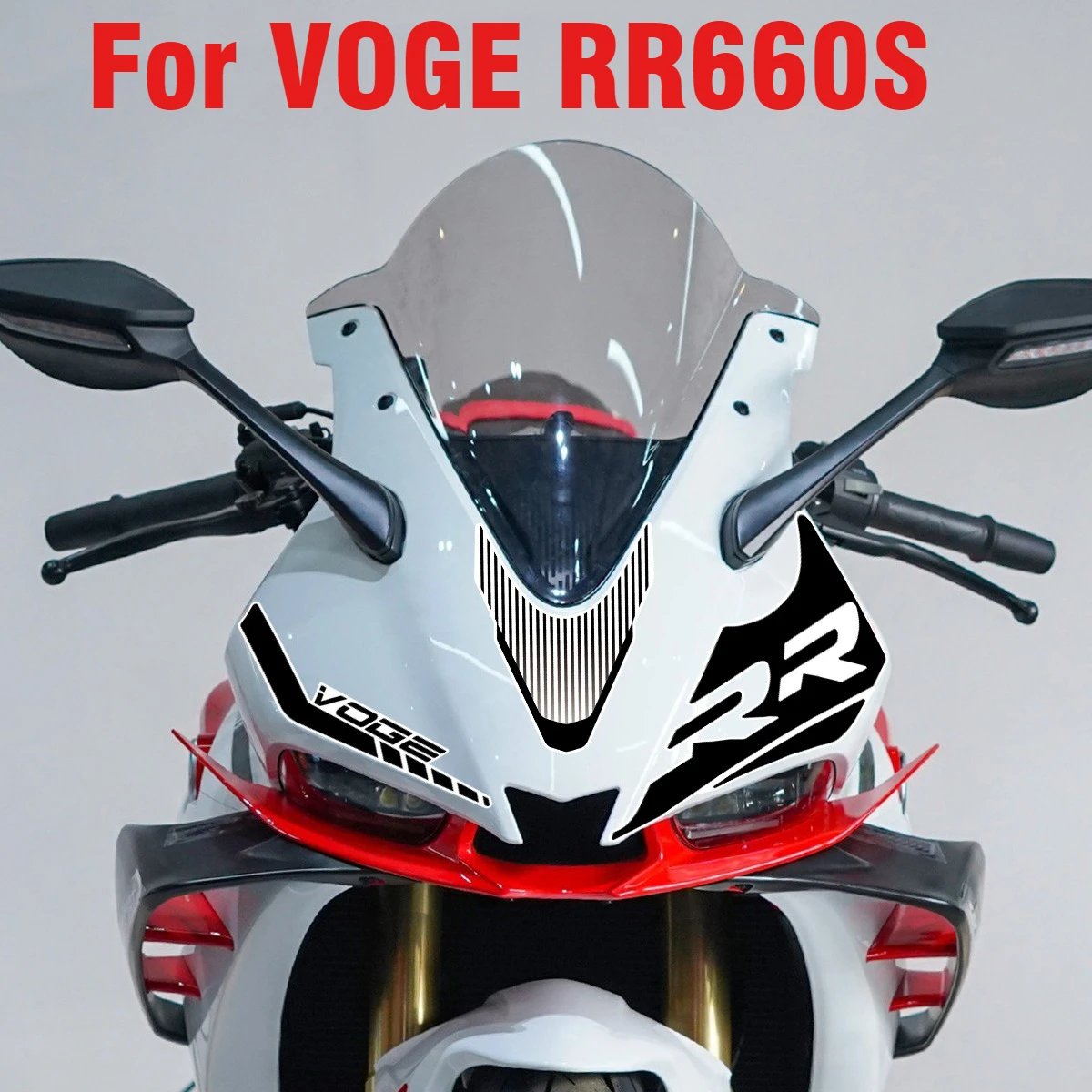 

For VOGE RR660S Stickers Front Fairing sticker Sidebar Reflective Decorative Loncin RR 660S Headlight Decals rr660s Accessories